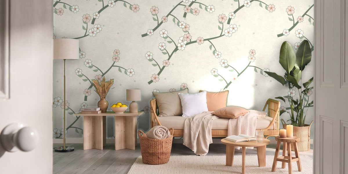 Papier peint sur mesure Wallnia dans un salon en Belgique