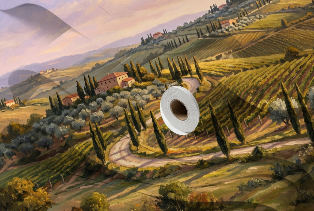 Papier peint Collines toscanes – Heure dorée – rouleau et lés