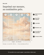 Papier peint Fresque de nuages – Ciel ancien – infographie de pose