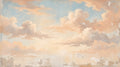 Papier peint Fresque de nuages – Ciel ancien – motif