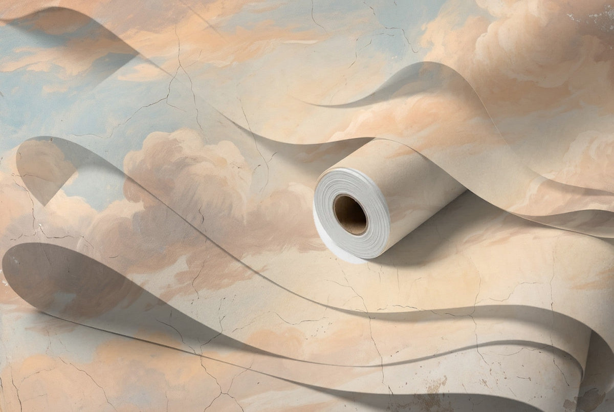 Papier peint Fresque de nuages – Ciel ancien – rouleau et lés