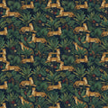 Papier peint Guépards de jungle – Bleu nuit – motif