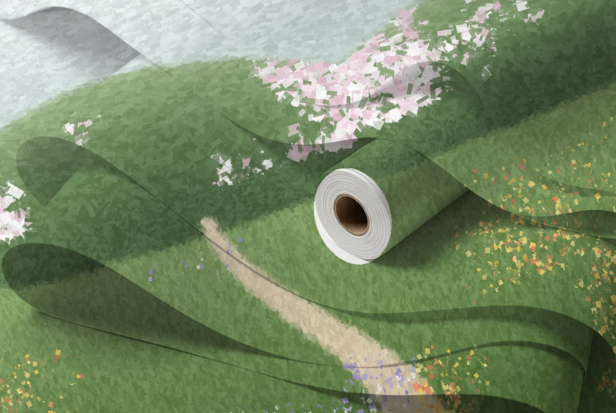 Rouleau de papier peint Jardin impressionniste, intissé premium