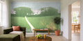 Papier peint Jardin impressionniste dans un salon lumineux