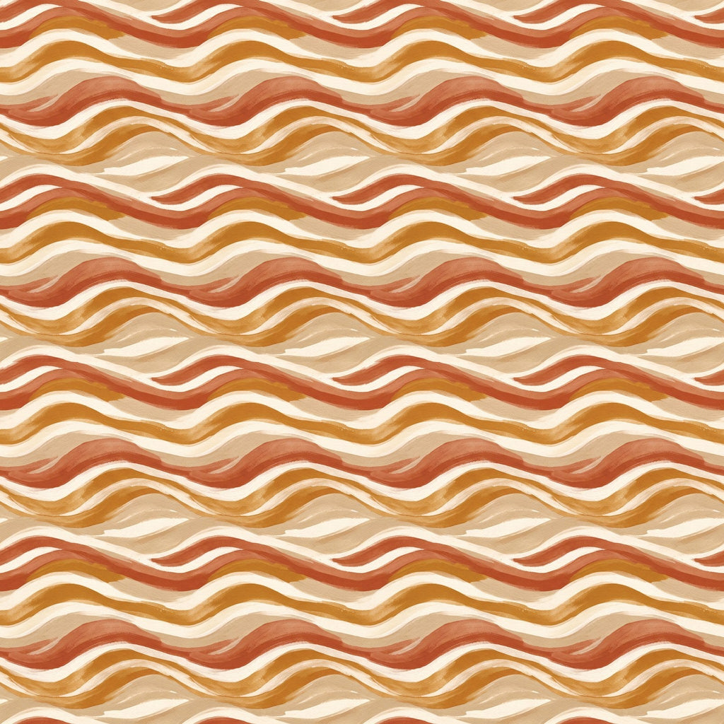 Papier peint Ondes terreuses – Terracotta – motif