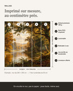 Papier peint Rivière enchantée – Tableau – infographie de pose