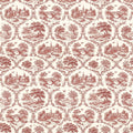 Papier peint Toile de Jouy – Rouge brique – motif