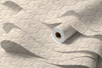 Papier peint Vagues japandi – Indigo – rouleau et lés